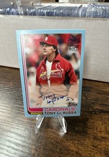 2018 Topps Archives Fan Favorites Autographs Tony LaRussa #FFA-TL Blue /25 