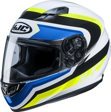 CASCO HELMET MOTO INTEGRALE HJC CS15 MC24 BIANCO BLU GIALLO TG XS