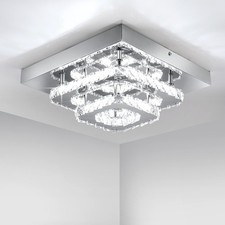 LED Kristall Deckenlampe 36W Deckenleuchte Schlafzimmer Lampe Kronleuchter NEW