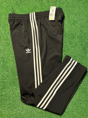 Adidas Firebird Trackpants Mens Black/White Stripe - IJ7055 Size Medium NWT