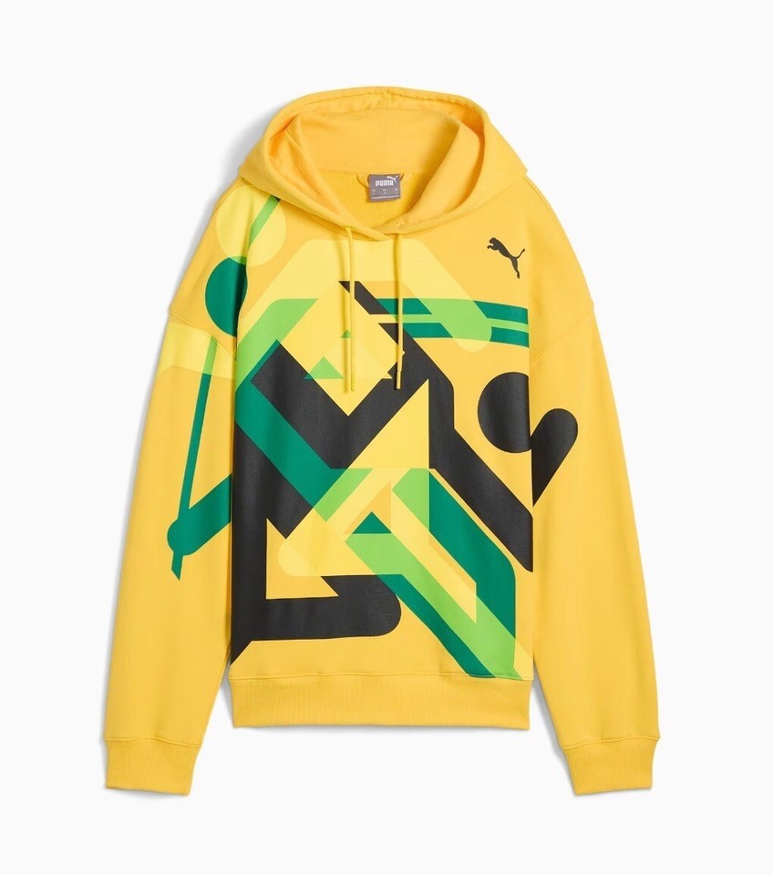 Emoticon Jewel bijou hoodie【イエロー】 Size LARGE - Puma Olympic Village Graphic Jamaica Yellow Men's