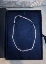APM Monaco Sterling Silver Festival Pave Choker Necklace $479 NEW