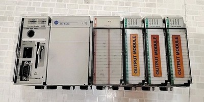 Allen Bradley CompactLogix 1769-L35E WITH PA2/OB16/IF8 FULL RACK | eBay