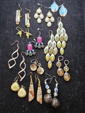 Vintage To Now Dangle Drop Earring Lot Mixed Colors Styles
