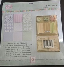 Denas Closet Retro Collection Scrapbook All Occasion Punch-Out Embellishment Set