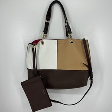 Borsa Calvin Klein Colorblock marrone bianco marrone con marsupio e tracolla