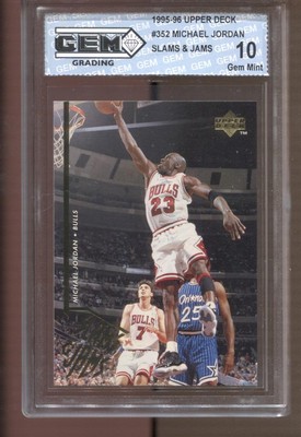 1995-96 Michael Jordan Upper Deck #352 Gem Mint 10 Chicago Bulls GOAT HOF MVP