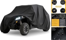 UTV Cover Lightweight Waterproof Outdoor 2-3 Seater, 2-3 Seater Plus Black