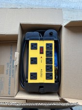 Industrial Safety Surge Protected Power Strip 8 Outlets 15A 1200 Joules 6' Cord