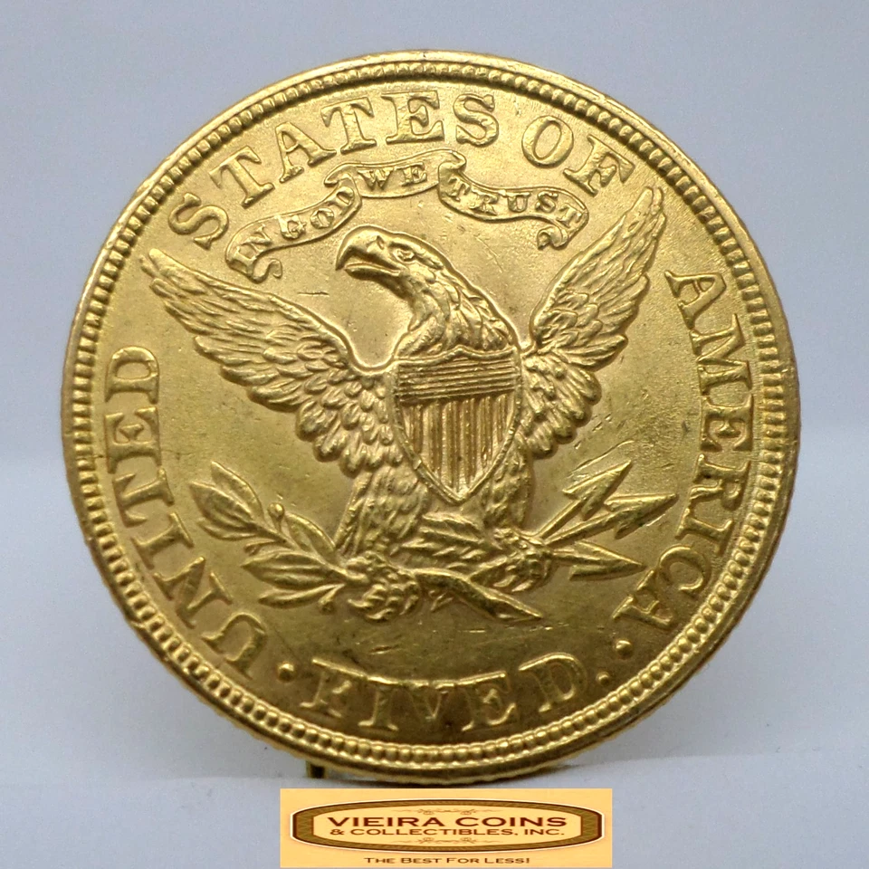 1900 年自由女神头金 5 美元半鹰 - #B52772 — 第 2/2 张图片