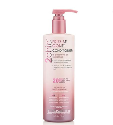 GIOVANNI 2chic Frizz Be Gone Conditioner - Anti-Frizz Natural Hair Smoothing For
