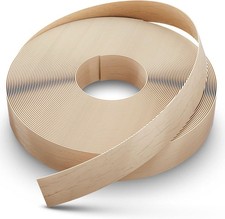 Birch Veneer Edge Banding Tape - 50ft, 3/4 Inch, Pre-Glued Wood Strip