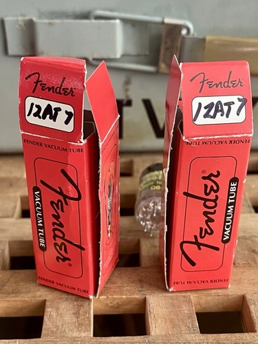 Matched Pair of Fender 12AT7 Vacuum Tubes by Electro Harmonix ECC81 Equivalent - Picture 5 of 5