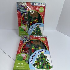 2 Christmas Crafts Kits Kids Christmas Arts and Crafts Countdown Calendars New