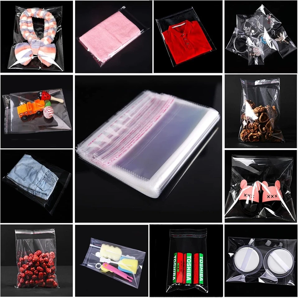 Folienbeutel Selbstklebend Hochglanz Beutel PP Folie Tüten Klar Transparent Poly - Bild 2 von 4