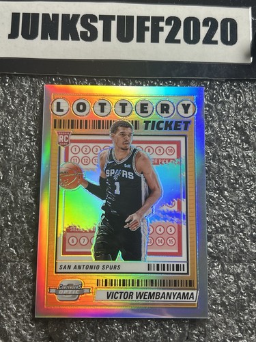 2023 Contenders Optic Victor Wembanyama Lottery Ticket Silver Holo Prizm Rookie