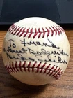 DUKE SNIDER 5 SIGNED AUTOGRAPHED ONL FEENEY BASEBALL! Dodgers!  HOF!
