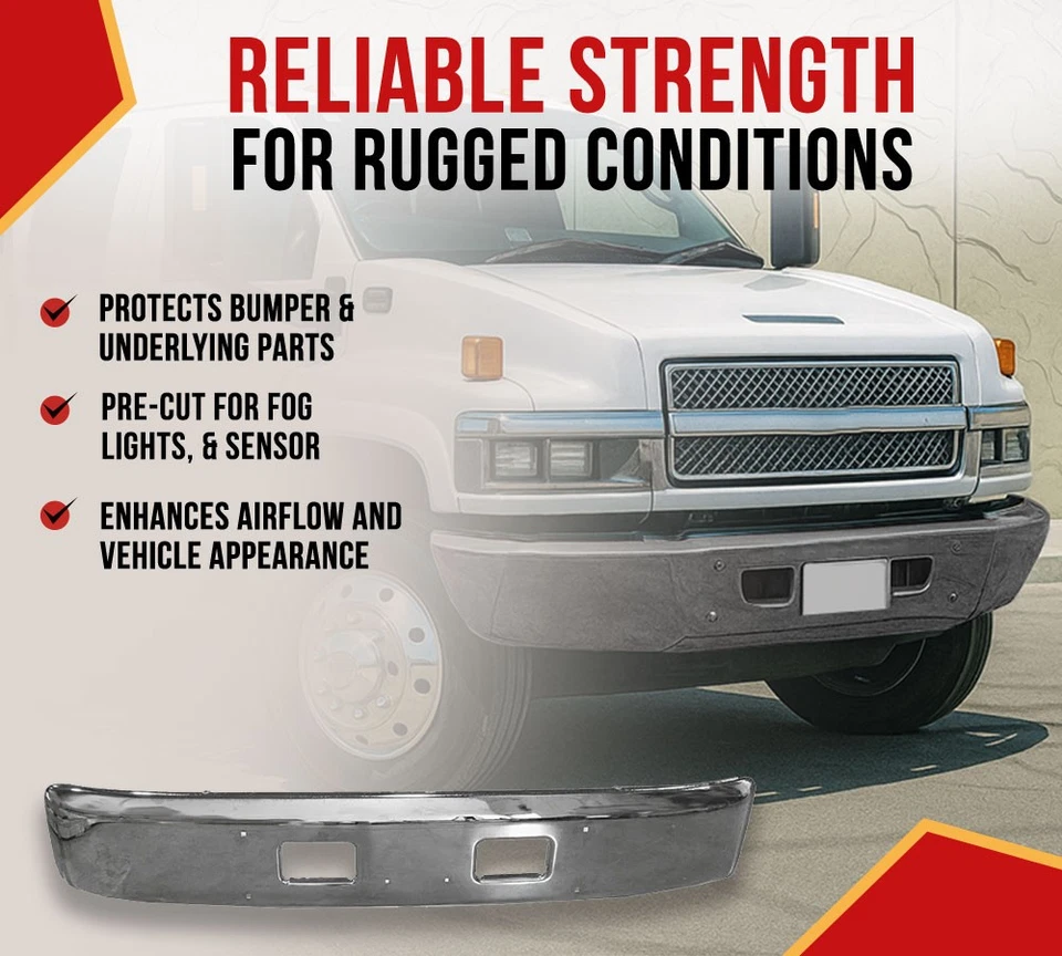 Repuesto de parachoques de alta resistencia para GMC Topkick y Kodiak Fit 15628121, 564.22100C Foto 3 de 4