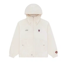 Aime Leon Dore ALD New York Mets Lightweight Hooded Jacket White NEW M SOLD OUT