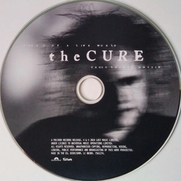 THE CURE 2 CD  Songs Of A Lost World   Live World Troxy London MMXXIV neuf - Image 4 of 4