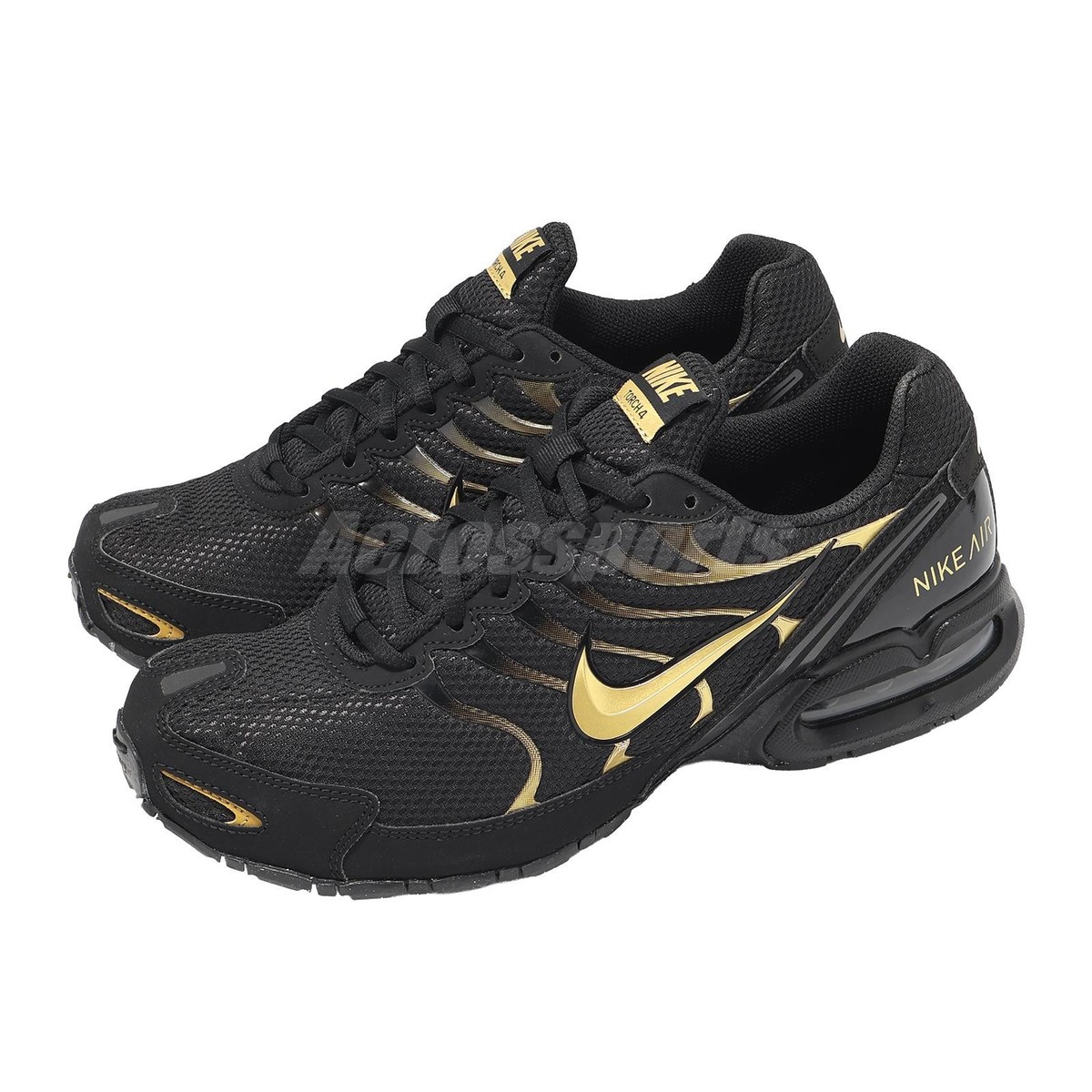 Nike Air Max Torch 4 Black Metallic Gold Men Road Running Shoes