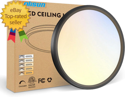 5CCT LED Ceiling Light 7'' Dimmable Flush Mount Ultra-Thin Modern Fixture