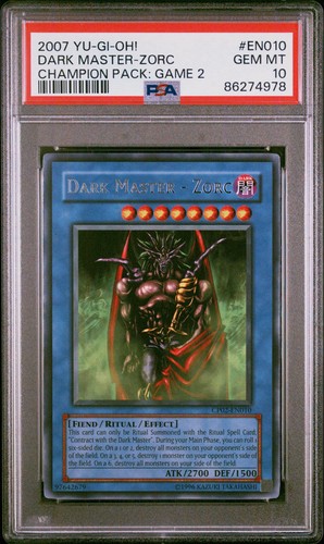 Yu-Gi-Oh! Dark Master - Zorc CP02-EN010 2007 Champion Pack 2 POP 2 GEM MT PSA 10