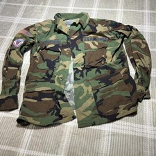 US Air Force camo jacket with patches size Large military army