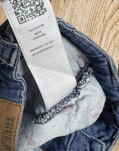 True Religion Brand Jeans Boys Kids Section Straight Blue Pants Size 4 - Picture 5 of 7