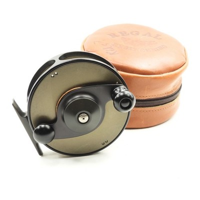 best anti-reverse fly reel Regal Engineering Anti-Reverse Fly Fishing Reel. W/ Leather Case