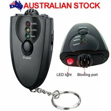 Alcohol Breath Tester Keychain LCD LED Torch Portable BAC Display AAA Power Kit