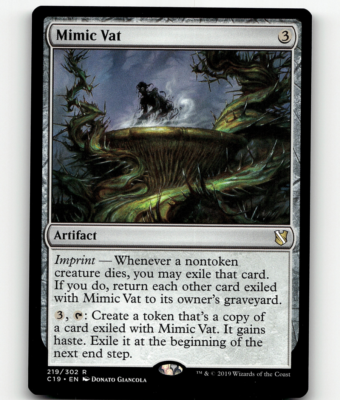 Magic the Gathering [185] Commander 2019 Single Card - 219/302 : Mimic Vat