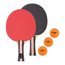 Performance 2 Player Ping Pong Set – 2 Table Tennis Rackets 3 – 3 Star Orange...