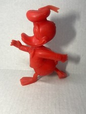 Donald Duck 1971 Walt Disney Prod./Louis Marx and Co. Red Plastic toy