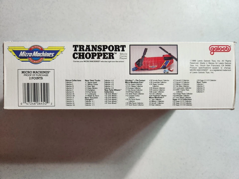 MICRO MACHINES RED TRANSPORT CHOPPER - PLAYSET JOESCURIOS - Image 4 of 4