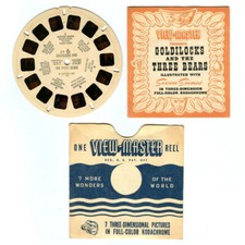 Vintage 1946 Sawyer's GOLDILOCKS  THREE BEARS View-Master Reel FT-6 w Booklet 