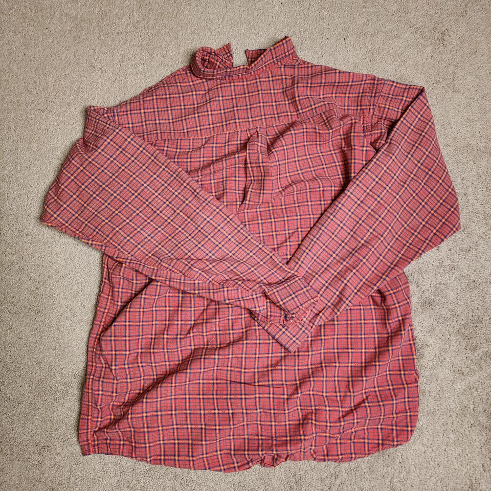 Camisa Patagonia a Cuadros Abotonada Talla Mediana Naranja Foto 3 de 4