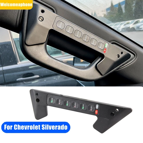 Grab Handle Switch Panel For Chevrolet Silverado 6 Gang Wireless Light Control