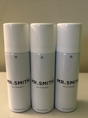 Mr. Smith Mini Dry Shampoo 40g/1.4Oz - Travel Sized - Brand New - 3 Pack