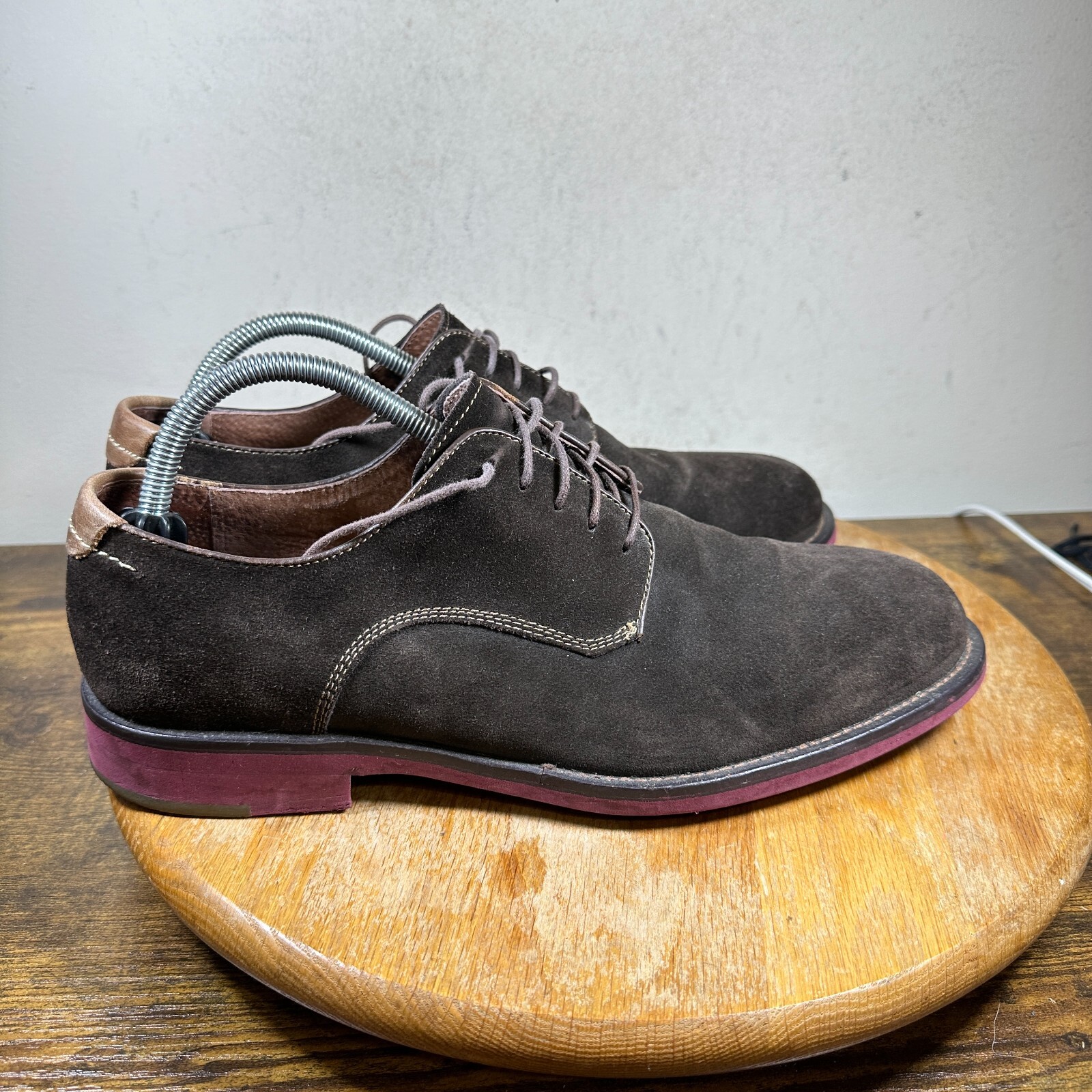 SAOLA Scarpe Oxford Johnston & Murphy Ellington punta liscia pelle di pecora uomo taglia 10 M