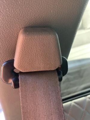 1991-1996 Caprice Roadmaster Impala SS B Pillar Seat Belt Cap Gray Grey 91-96