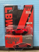 1/64 MINI GT LB WORKS LAMBORGHINI HURACAN RED LHD MIJO EXCLUSIVES