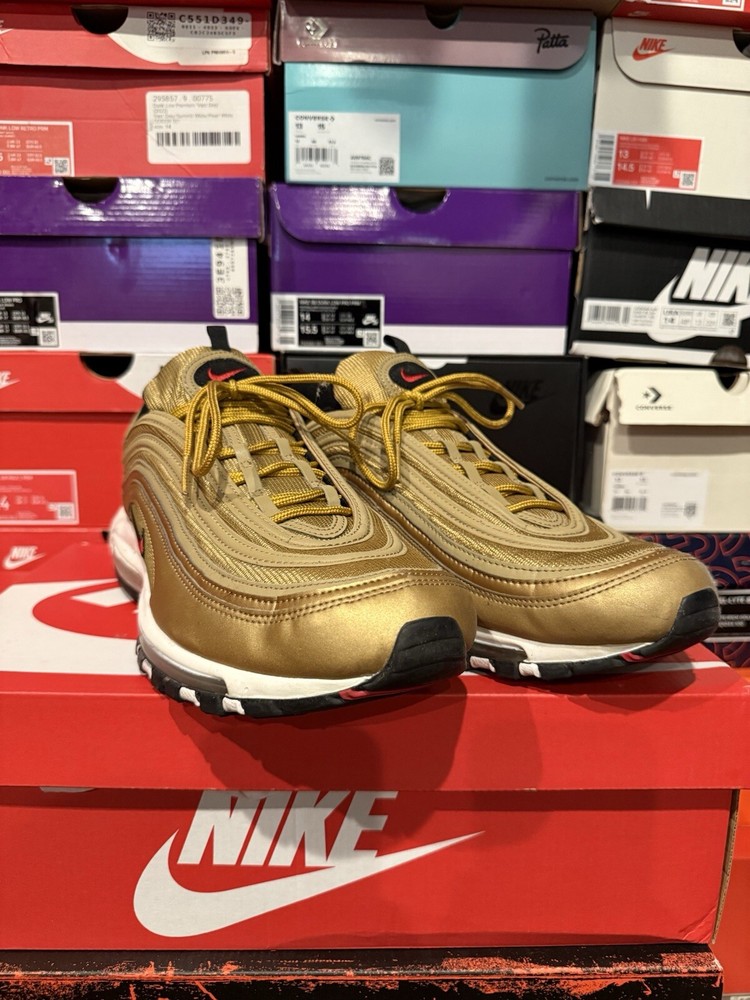 2017 Nike Air Max 97 OG Metallic Gold Size 14 Worn Twice No Box