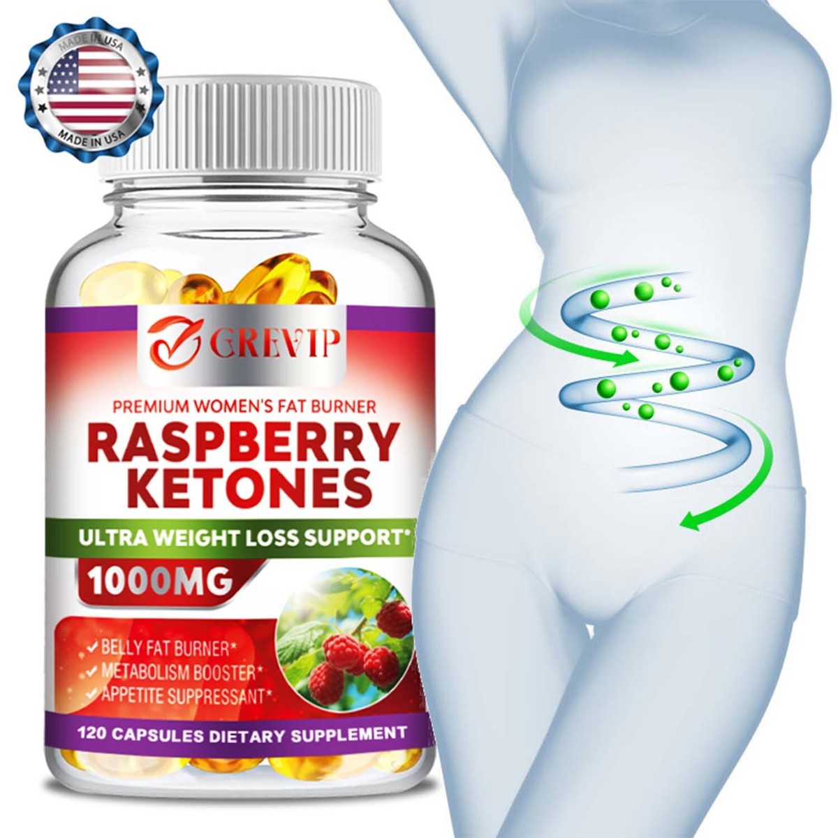 l carnitine raspberry ketones reviews 120pcs - Weight Loss, Support Metabolism and Energy Levels pure bio labs bpc buy3at999 Tri-Fortify Flavor:Watermelon