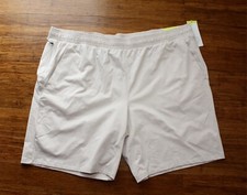 NWT ALL IN MOTION Men's Shorts  Beige Stretchy Waist UPF 50 Sz. XXL / 2XL 03
