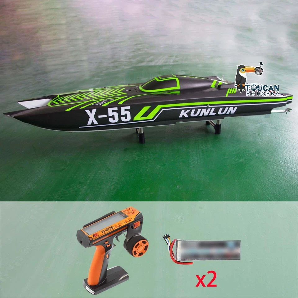 DTRC X55 Waterproof RC High-speed Racing 130km/h Radio Control Boat Model RTR - Image 3 of 4