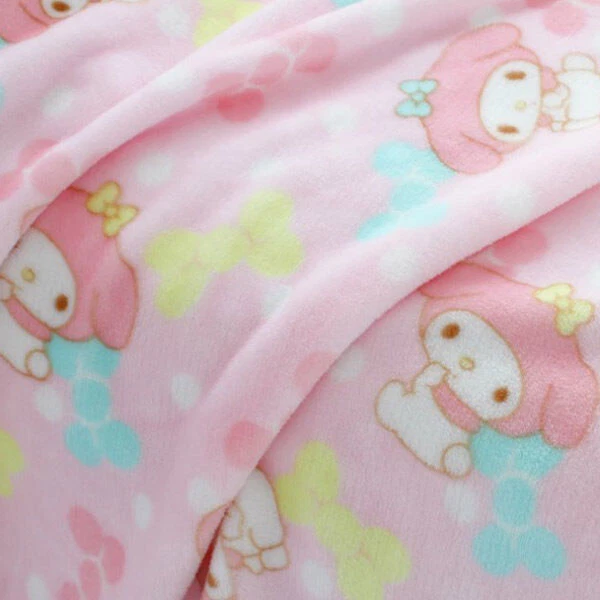 Girl Cute My Melody Pink Soft Warm Flannel Blanket Throw Plush Rug Bedding Gift  - Image 2 of 4