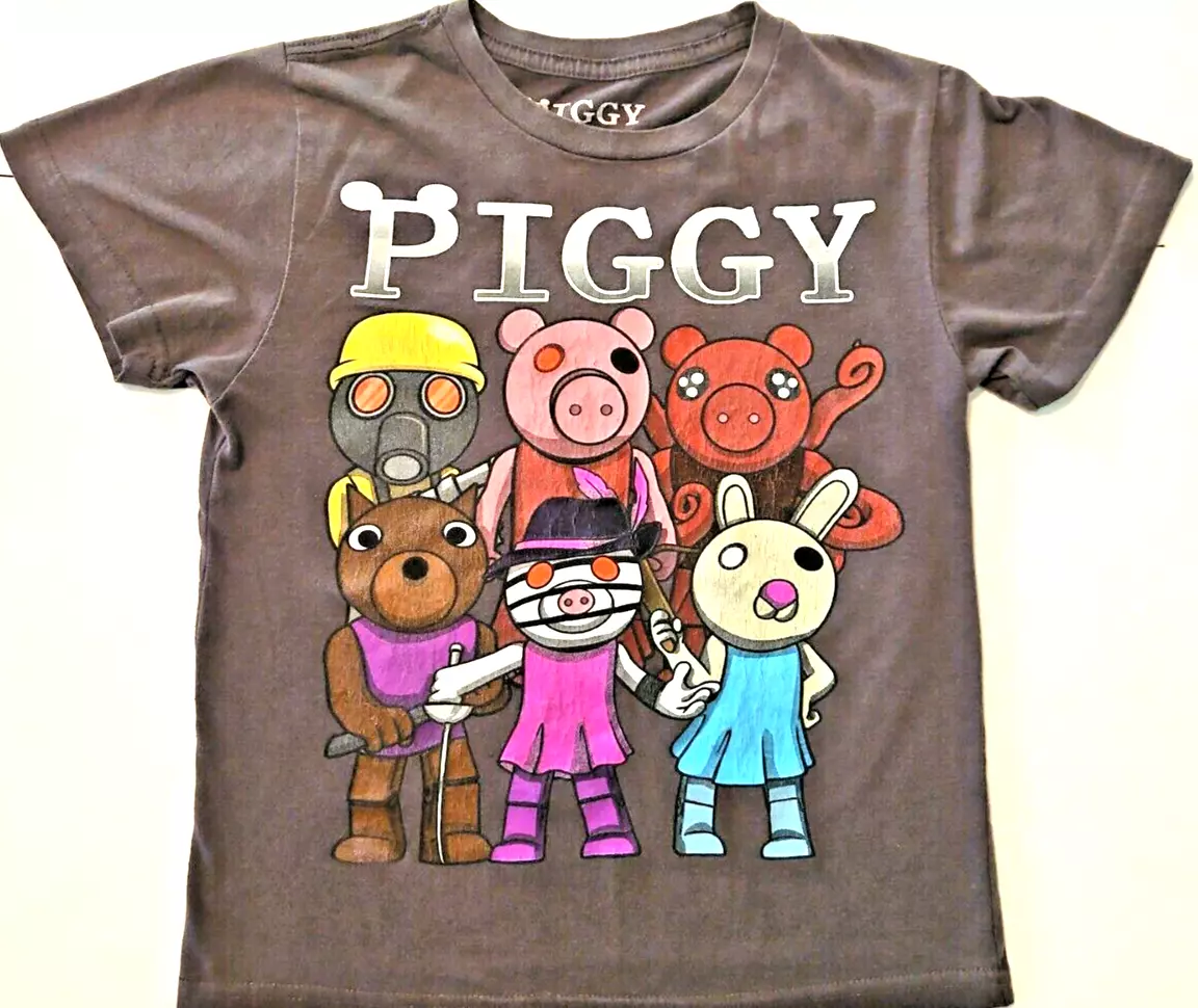 Camiseta Preta Roblox Piggy