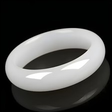 Natural White Jade Jadeite Gemstone Bangle Bracelet 56-64mm Women Jewelry AAA