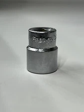 Vintage Snap on TM412 1/4" Drive 8 Point SAE 3/8 Shallow Chrome Socket USA